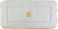 Коврик Migliore 31925 белый, окантовка золото