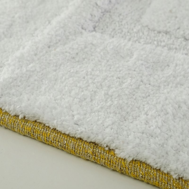 Коврик Migliore 31925 белый, окантовка золото