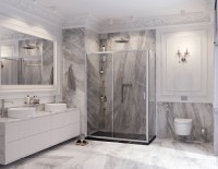 Душевой уголок Ambassador Forsa 17021119AX-90AX 130х90 см, профиль хром, стекло прозрачное