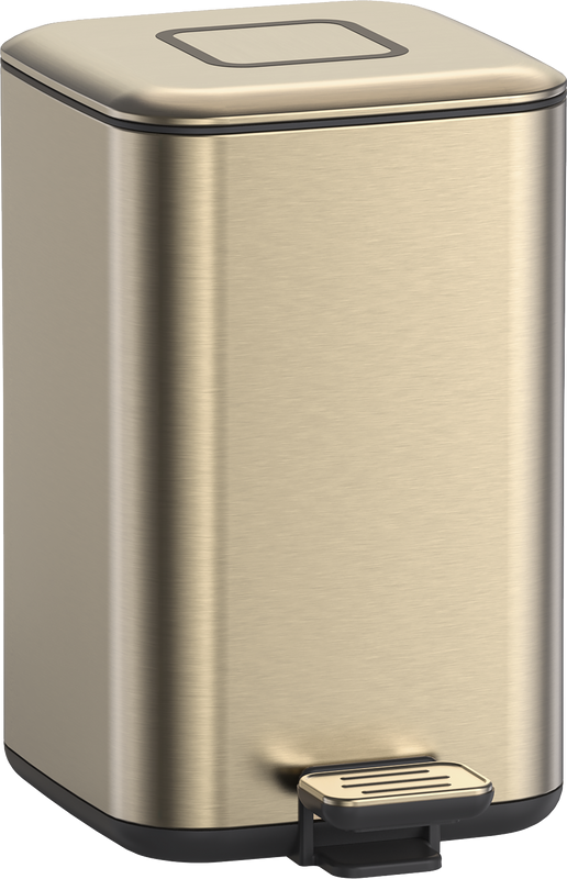 Мусорное ведро Boheme 10948-MG матовое золото