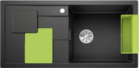 Мойка кухонная Blanco Sity XL 6 S антрацит, аксессуары киви