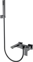 Смеситель для ванны с душем Boheme Qubic 473-SGM shinny gun metal Смеситель для ванны с душем Boheme Qubic 473-SGM shinny gun metal
