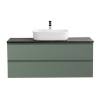 Тумба под раковину со столешницей BelBagno Kraft 120 подвесная, матовая еловая, столешница kep-120-mno