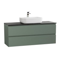 Тумба под раковину со столешницей BelBagno Kraft 120 подвесная, матовая еловая, столешница kep-120-mno