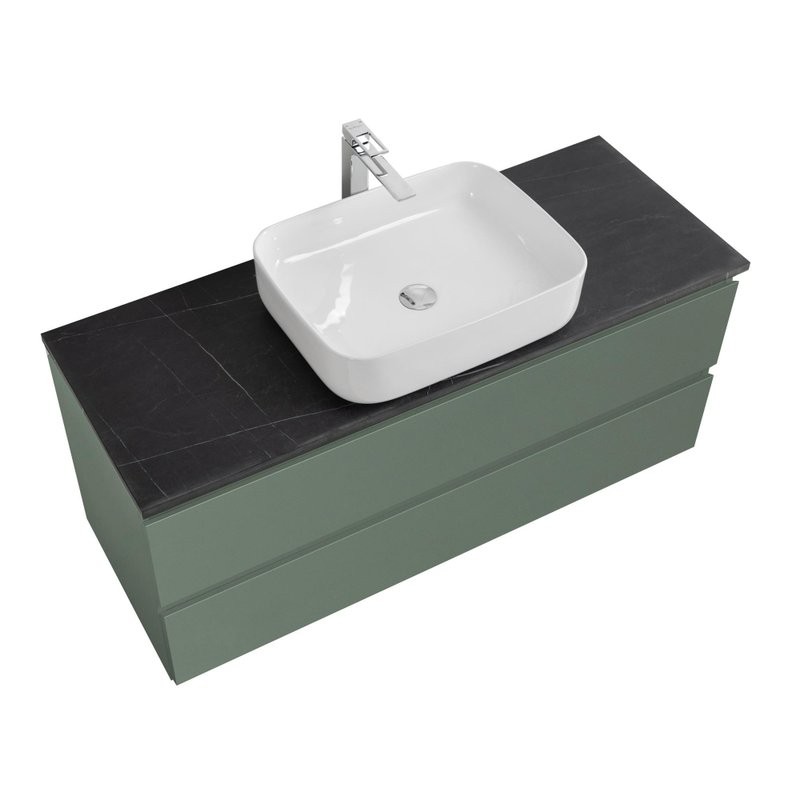 Тумба под раковину со столешницей BelBagno Kraft 120 подвесная, матовая еловая, столешница kep-120-mno