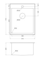 Мойка кухонная Emar PVD A EMB-128A PVD Nano Golden Мойка кухонная Emar PVD A EMB-128A PVD Nano Golden