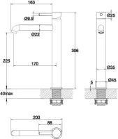 Смеситель для раковины WHITECROSS Y Y1212BL черный матовый Смеситель для раковины WHITECROSS Y Y1212BL черный матовый