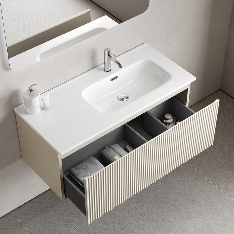 Мебель для ванной комнаты Sancos Snob R 1.0 100, R beige soft