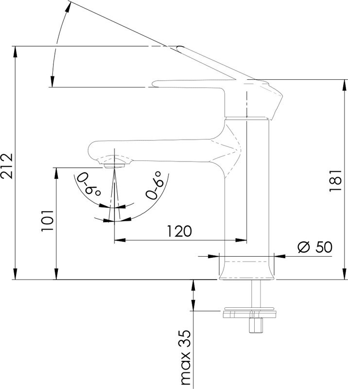 Смеситель для раковины Remer Vanity V12