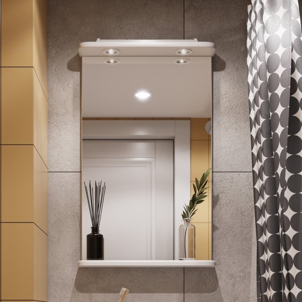 Зеркало AQUATON Мира 47 с полкой