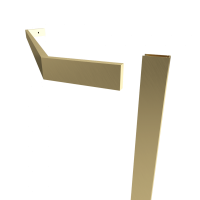 Душевой уголок Triton Дека -Голд 100х100х207, с поддоном, профиль золото, стекло прозрачное