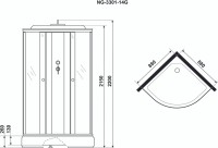 Душевая кабина Niagara NG-3301-14G