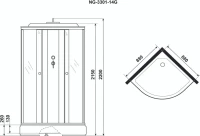 Душевая кабина Niagara NG-3301-14G Душевая кабина Niagara NG-3301-14G