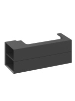 Тумба под раковину без столешницы Ravak Lite SD 120 L матовая черная