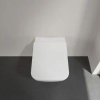 Комплект Унитаз подвесной Villeroy & Boch Venticello 4611RL01 безободковый, альпийский белый + Инсталляция Geberit Duofix UP 320 111.300.00.5 + Кнопка Sigma 20 115.882.DW.1 черный глянец + Крепления 111.815.00.1 к стене