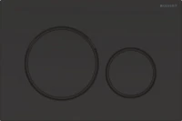 Комплект Унитаз подвесной Villeroy & Boch Venticello 4611RL01 безободковый, альпийский белый + Инсталляция Geberit Duofix UP 320 111.300.00.5 + Кнопка Sigma 20 115.882.DW.1 черный глянец + Крепления 111.815.00.1 к стене
