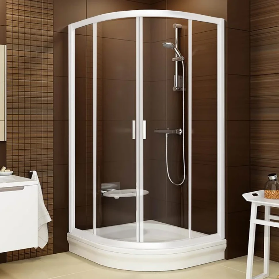 Душевой уголок Ravak Blix BLCP4-90 Transparent, профиль белый