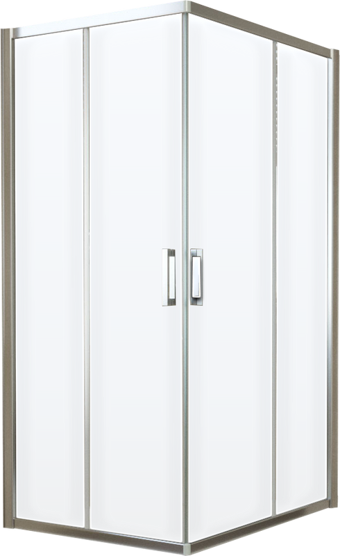 Душевой уголок Vegas Glass ZA-F Tur Novo 100*80 08 01 профиль глянцевый хром, стекло прозрачное