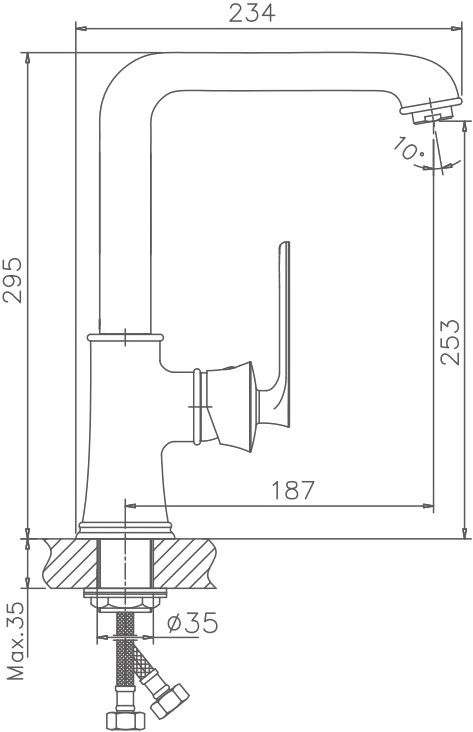 Смеситель для кухни Haiba HB181-5 HB70181-5