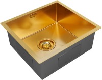 Комплект Мойка Paulmark Aller PM804844-BG золото + Измельчитель Bone Crusher BC 810-AS