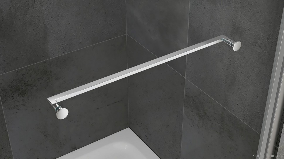 Душевой уголок Abber Schwarzer Diamant AG0A100 100х100 см, профиль матовый хром, стекло прозрачное