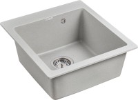 Комплект Мойка Paulmark Kante 45 PM104651-GR серая + Измельчитель Bone Crusher BC 910-AS