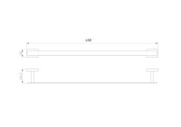Полотенцедержатель Wonzon & Woghand WW-9712-45CM хром