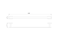 Полотенцедержатель Wonzon & Woghand WW-9712-45CM хром Полотенцедержатель Wonzon & Woghand WW-9712-45CM хром
