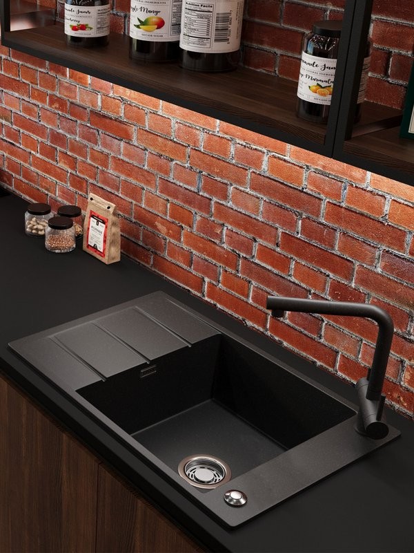 Мойка кухонная Emar Quartz EMQ-1780.Q морион