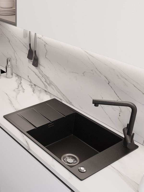 Мойка кухонная Emar Quartz EMQ-1780.Q морион