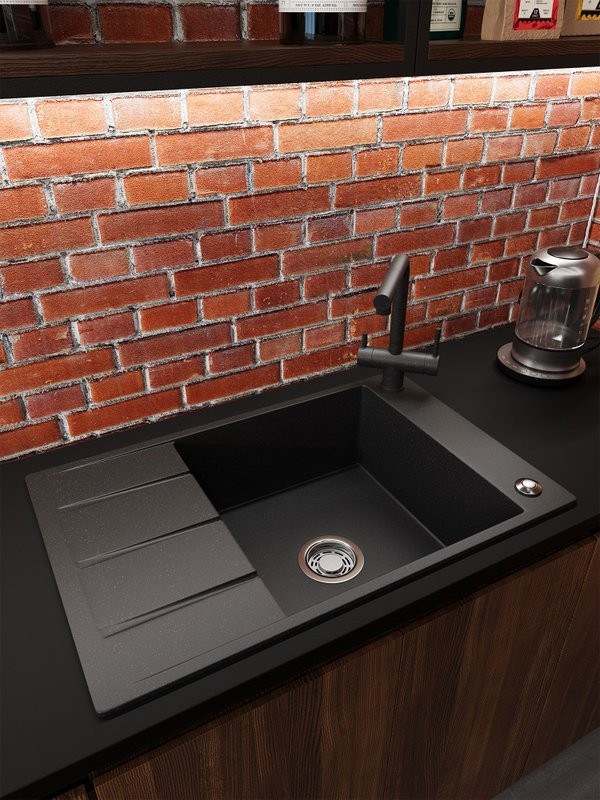 Мойка кухонная Emar Quartz EMQ-1780.Q морион