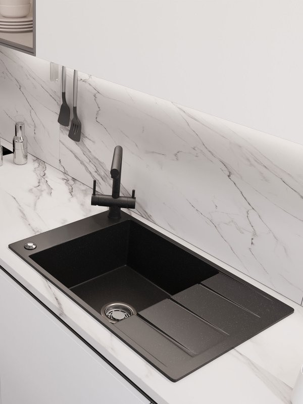 Мойка кухонная Emar Quartz EMQ-1780.Q морион