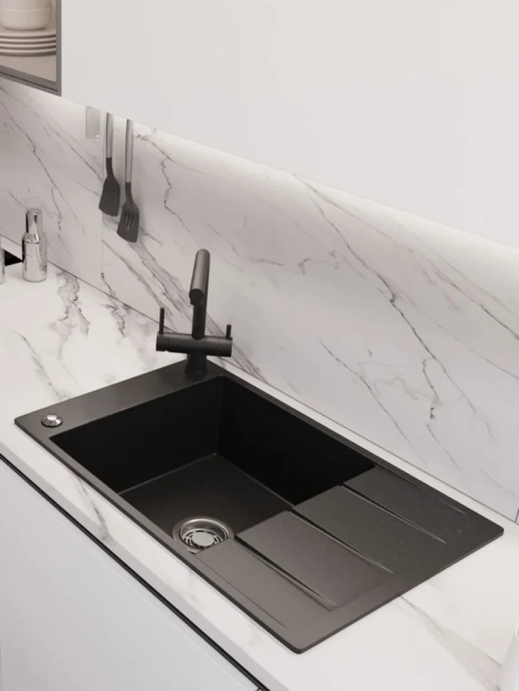 Мойка кухонная Emar Quartz EMQ-1780.Q морион