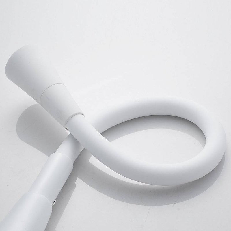 Смеситель для кухни Shevanik S543C-1 с гибким изливом, белый