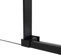 Душевая дверь в нишу Vincea Slim Soft 130 см, профиль черный, стекло прозрачное