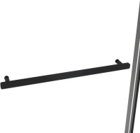 Душевая дверь в нишу Vincea Slim Soft 130 см, профиль черный, стекло прозрачное