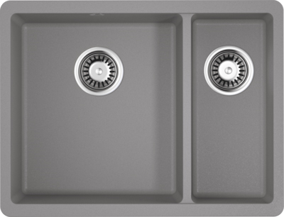 Комплект Мойка Omoikiri Kata 55-2-U-GR leningrad grey + Измельчитель Nagare slim 1250-AZ azur blue