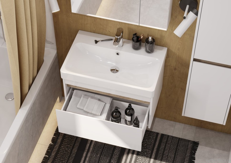 Мебель для ванной комнаты AQUATON Марти 70 ясень шимо