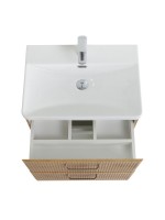 Тумба с раковиной BelBagno Due 60 ручки матовый атласный никель, rovere nature