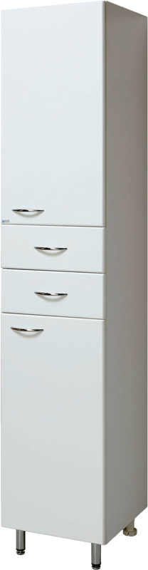 Шкаф пенал для ванной Runo Эконом мебель Универсальный 40 белый R