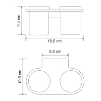 Набор Стакан Wasserkraft Kammel K-8328D + Мыльница K-8369