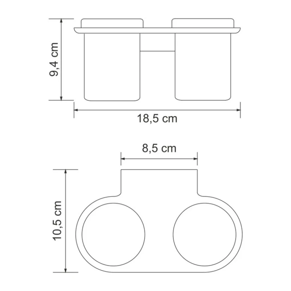 Набор Стакан Wasserkraft Kammel K-8328D + Мыльница K-8369