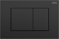 Комплект Унитаз подвесной Bauedge Bau Dream безободковый, с микролифтом + Инсталляция Bau Pro + Кнопка Stil, черная матовая