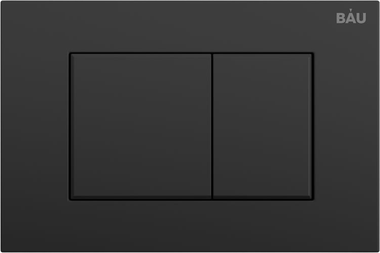 Комплект Унитаз подвесной Bauedge Bau Dream безободковый, с микролифтом + Инсталляция Bau Pro + Кнопка Stil, черная матовая