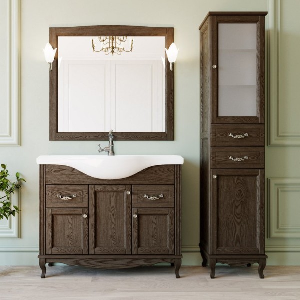 Мебель для ванной комнаты ValenHouse Эллина 105 кальяри, фурнитура хром