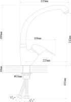 Комплект Мойка Florentina Липси 820 жасмин + Смеситель Омега FL жасмин