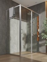 Душевой уголок Orange E23 14080TCR стекло прозрачное, профиль хром