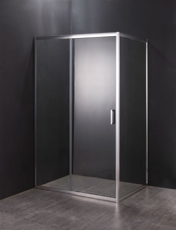 Душевой уголок Orange E23 14080TCR стекло прозрачное, профиль хром