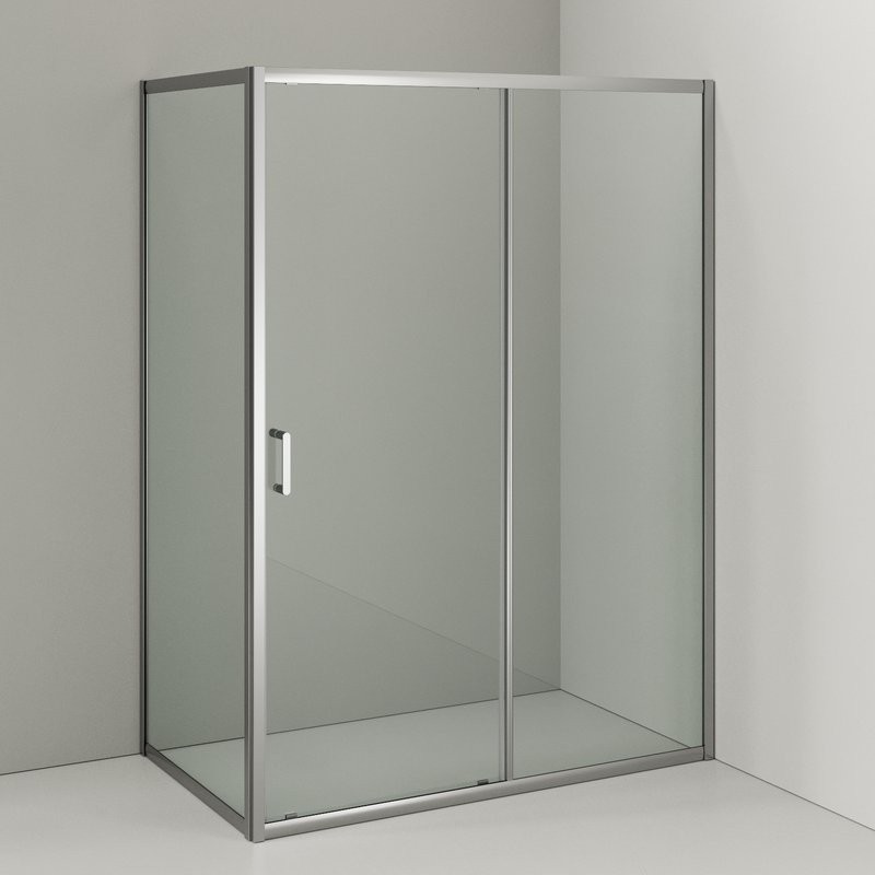 Душевой уголок Orange E23 14080TCR стекло прозрачное, профиль хром