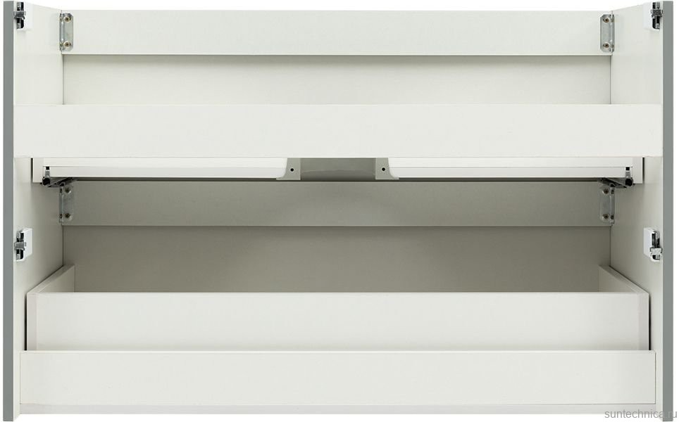 Тумба с раковиной Aquanet Джейн (Flat) 100 подвесная, мисти грин